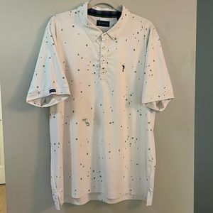 William Murray, men’s large polo, 4-way stretch, moisture wicking performance